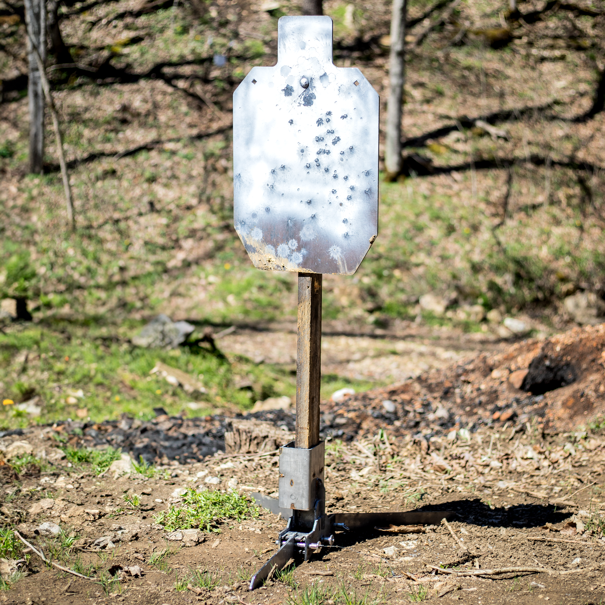 Adjustable 2X4 Steel Target Stand | Double Tap Ind.