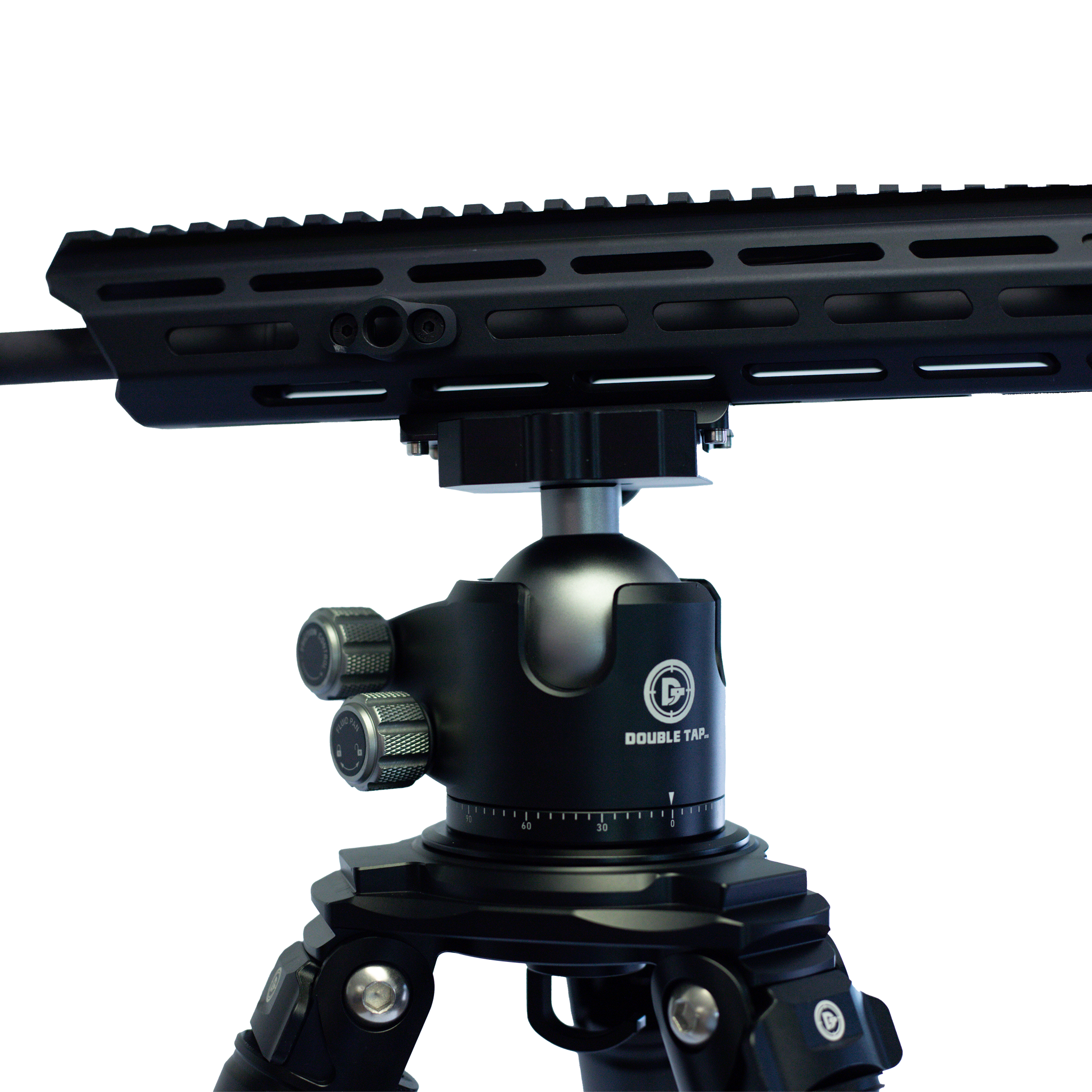 360-degree-ball-head-mount-attached-to-firearm-rail-system