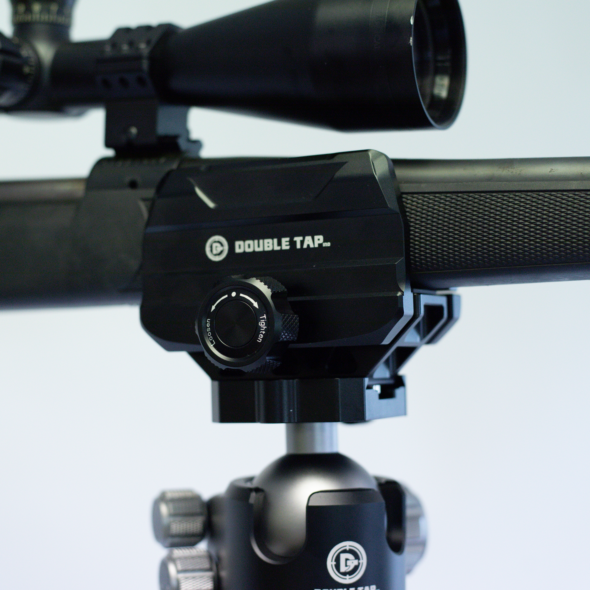 saddle-clamp-on-ball-head-tripod-mount-with-secure-firearm